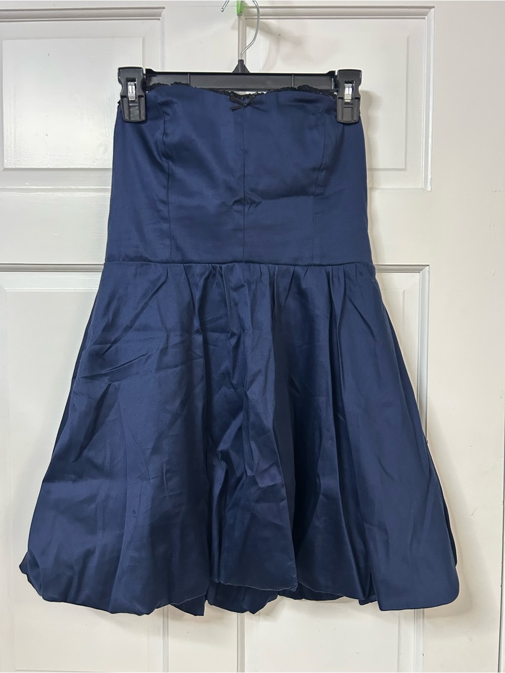Altar'd State Navy Strapless Circle Skirt Dress